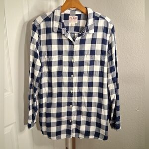 Old Navy Plaid Button Up Shirt XL